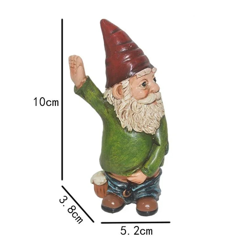 Unique Garden Gnome Statue with Long White Beard - Fesara