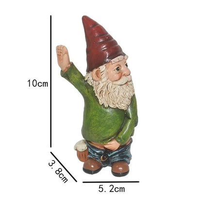 Unique Garden Gnome Statue with Long White Beard - Fesara