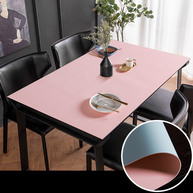 Simple Leather Waterproof Table Pad