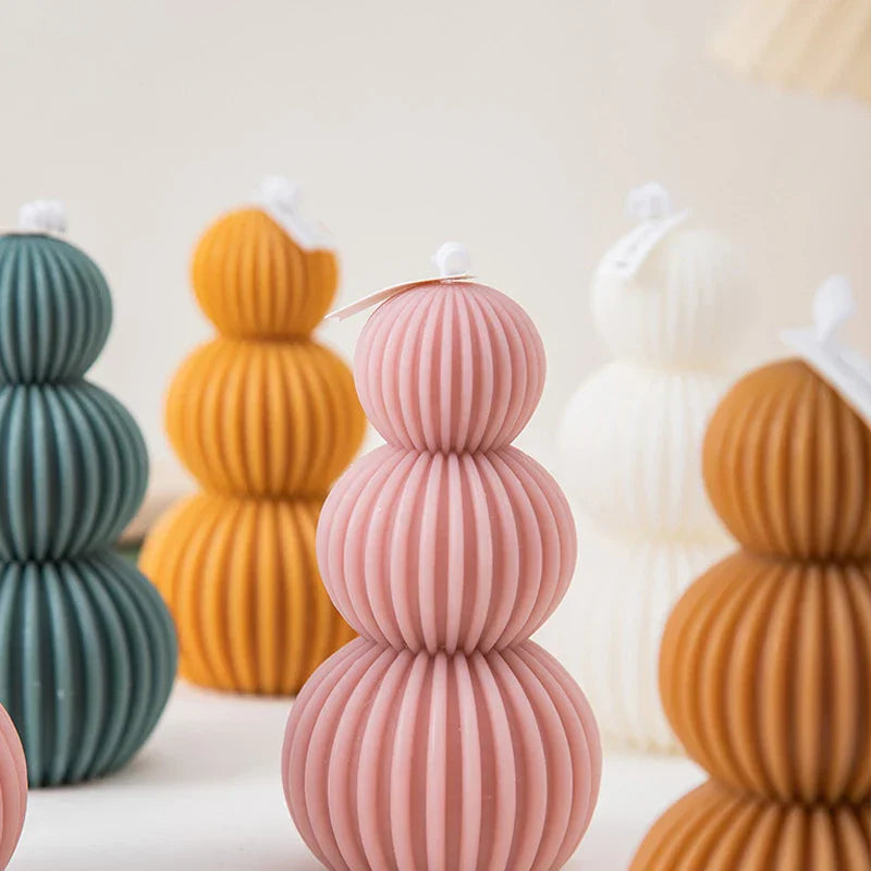 Unique Geometric Golf Ball Shaped Scented Candle