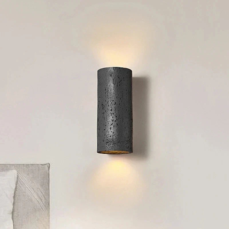 Rustic Concrete Effect Wall Lamp