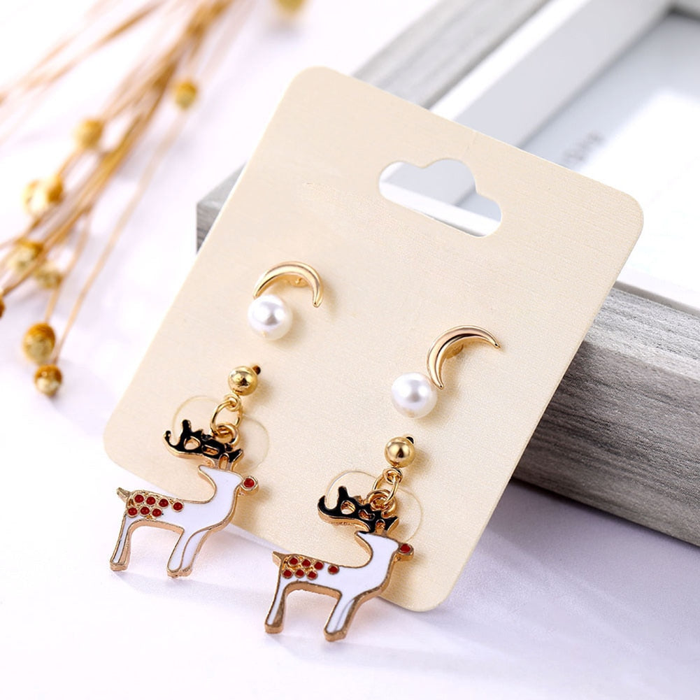 Fesara | Festive Holiday Cheer Drop Earrings
