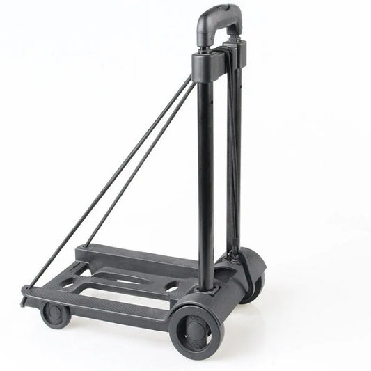 Compact Folding Hand Cart with Adjustable Handle - Fesara
