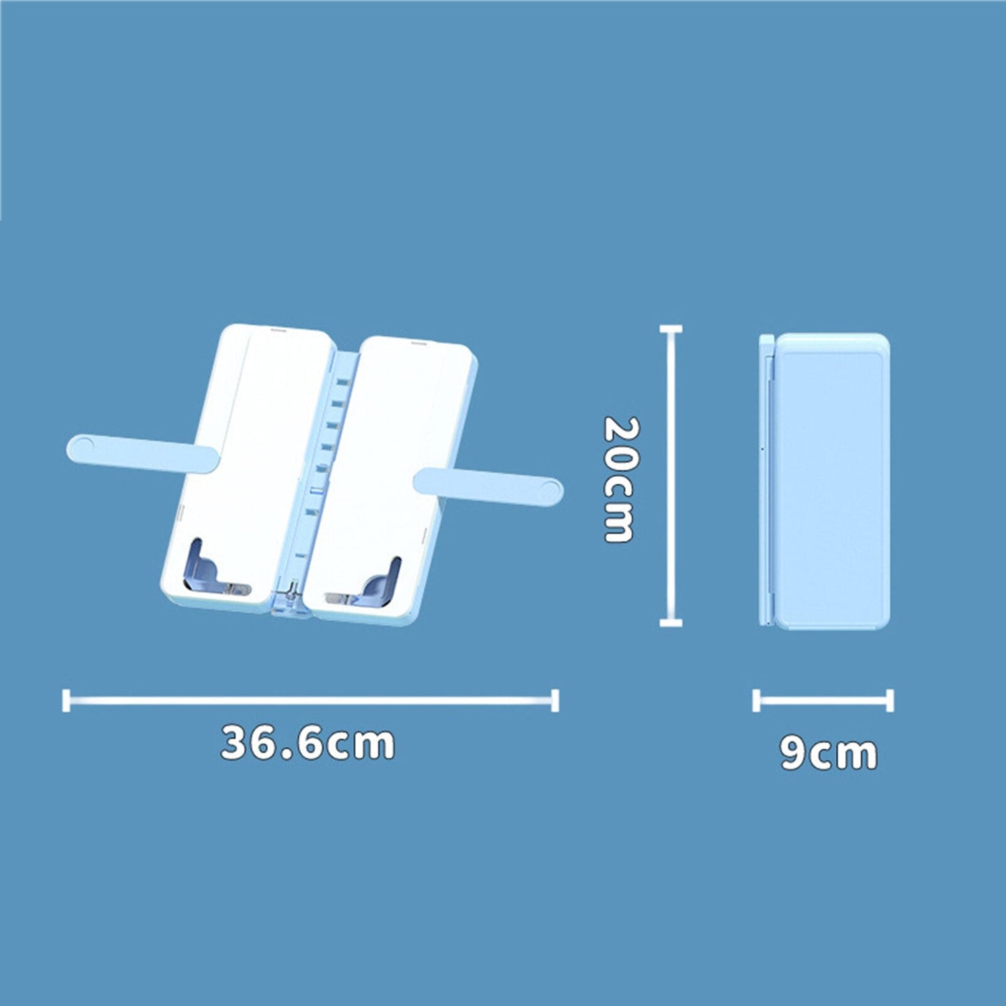 Portable Collapsible Book Stand Desk Organizer Box