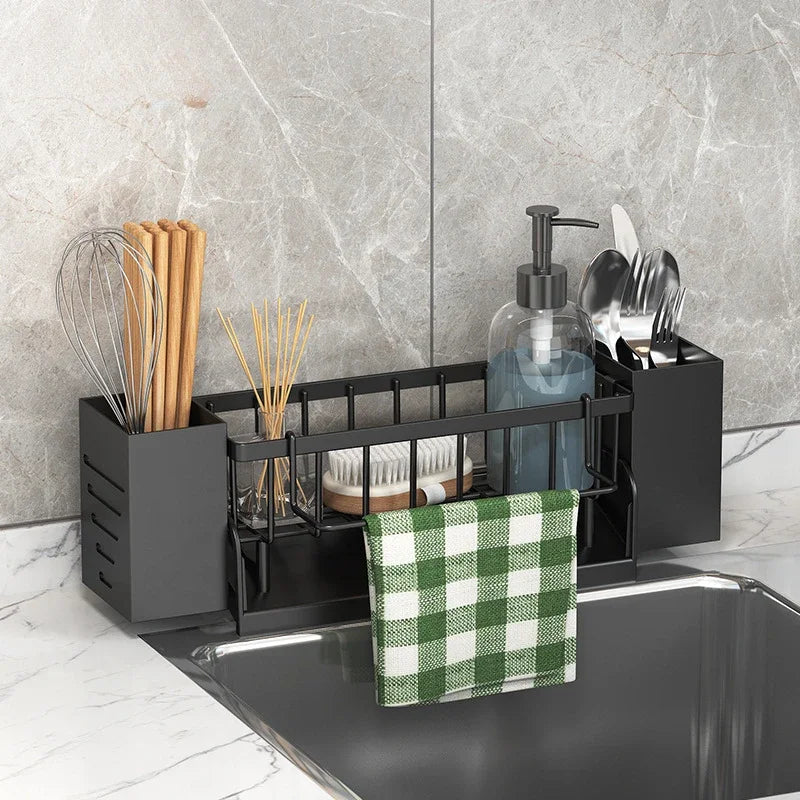 Space Saving Sink Caddy Shelf with Drainage - Fesara