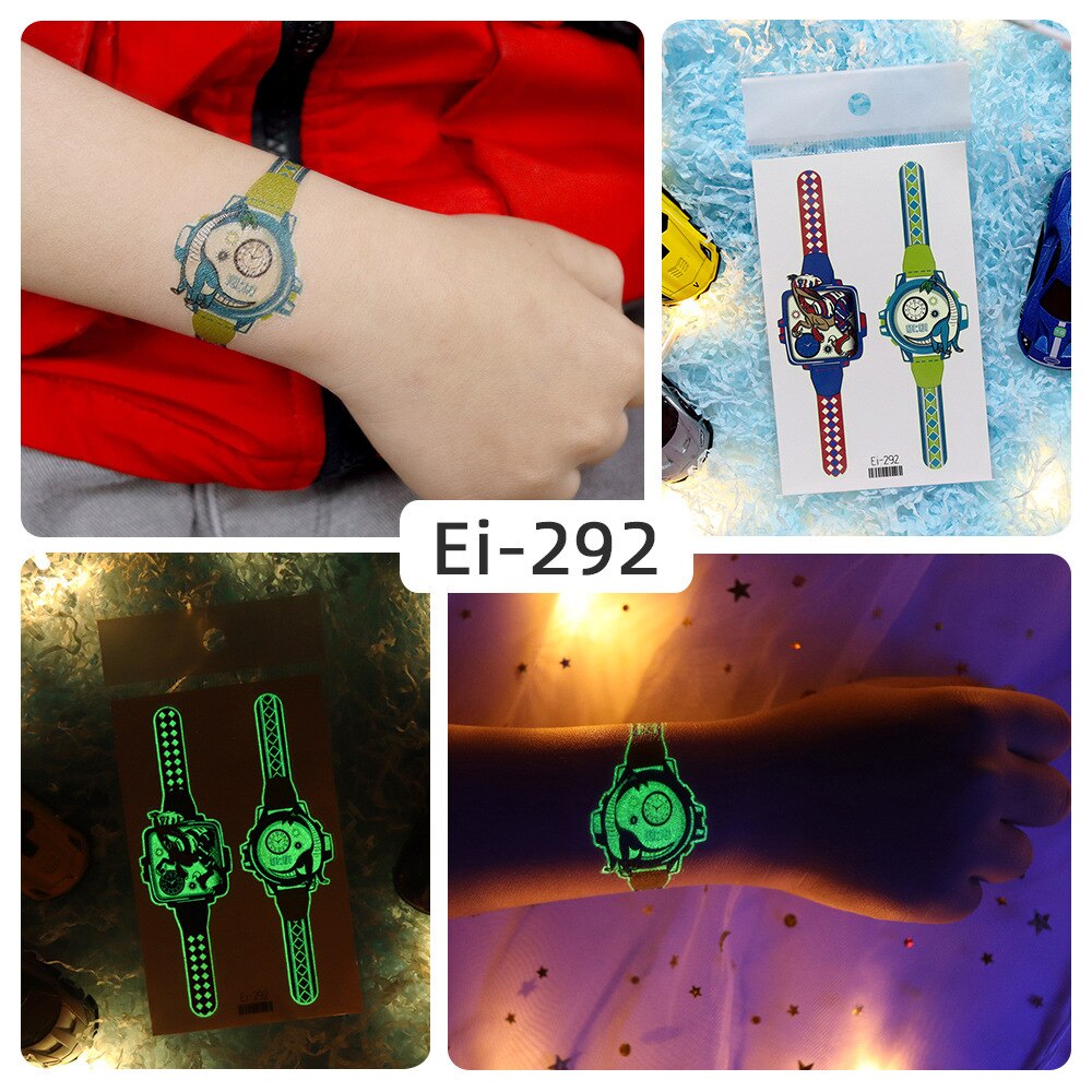 Glowing Temporary Tattoo Watch Skin
