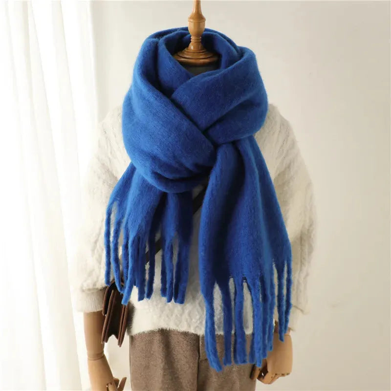 Cozy Solid Color Fesara Throw Blanket
