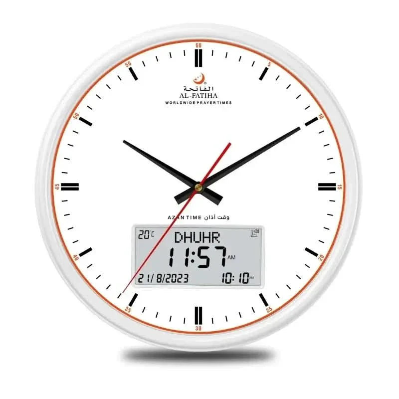 Islamic Prayer Clock with Auto Azan and 10 Sounds - Fesara