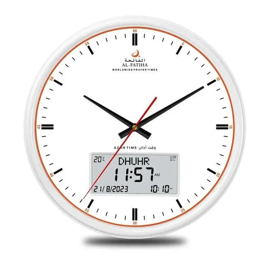 Islamic Prayer Clock with Auto Azan and 10 Sounds - Fesara
