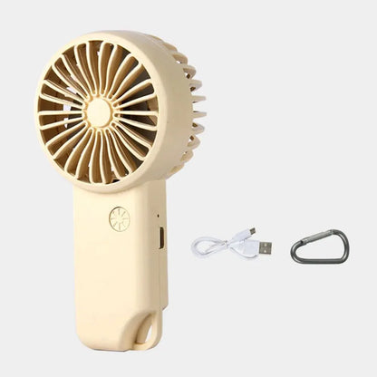 Compact Rechargeable Handheld Fan with 3 Speeds - Fesara