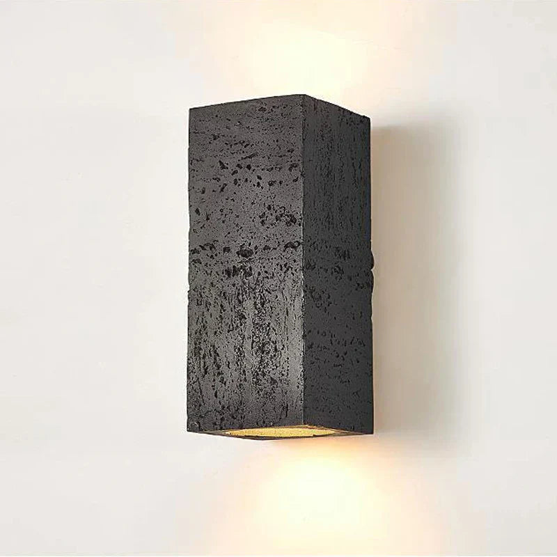 Rustic Concrete Wall Light Fixture