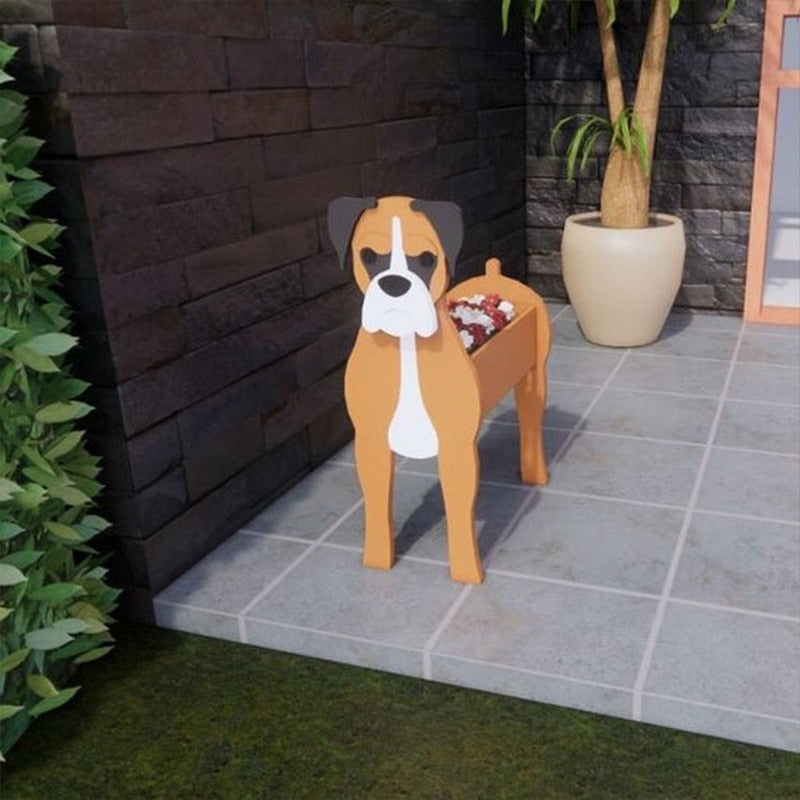 Variant image for Dog-Themed Flowerpot – Durable Decorative Planter for Dog Lovers in Various Sizes – Indoor/Outdoor Use-3