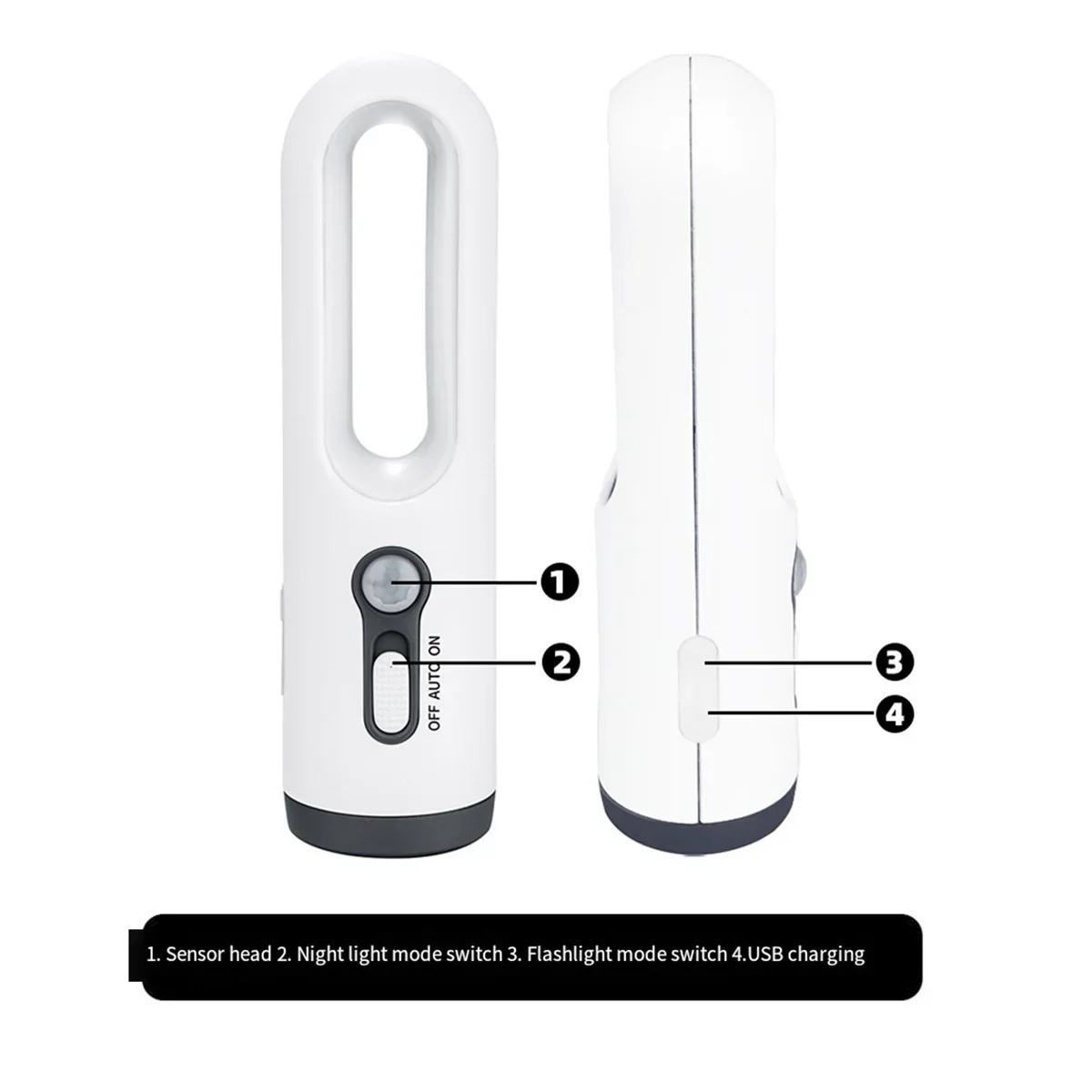 Smart Motion Night Light with Rechargeable Flashlight