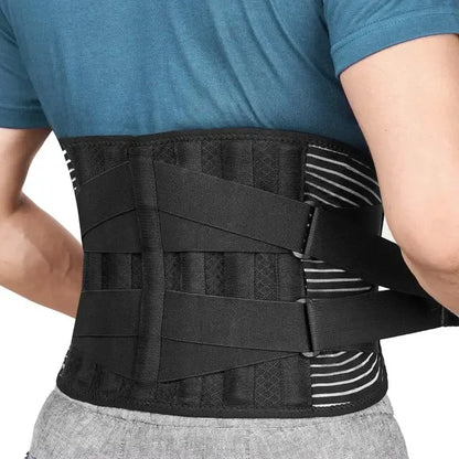 Comfortable Back Support Brace with Adjustable Lumbar Belt