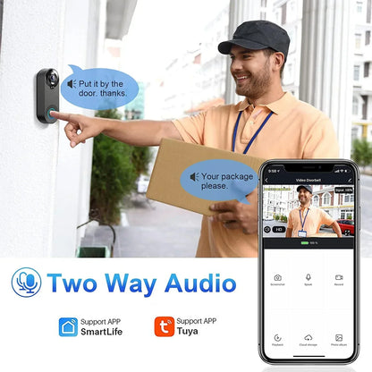 Wireless Smart Doorbell Camera 1080P HD Motion Alert