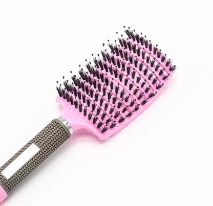 Gentle Detangle Hair Comb - Soft Bristle Brush