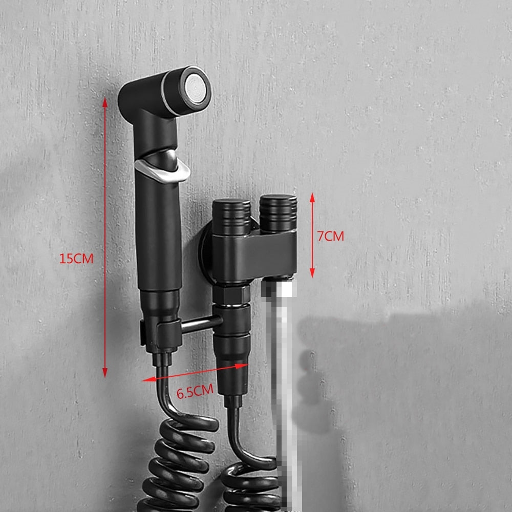 Modern Wall Mount Bathroom Faucet Spray Kit - Fesara