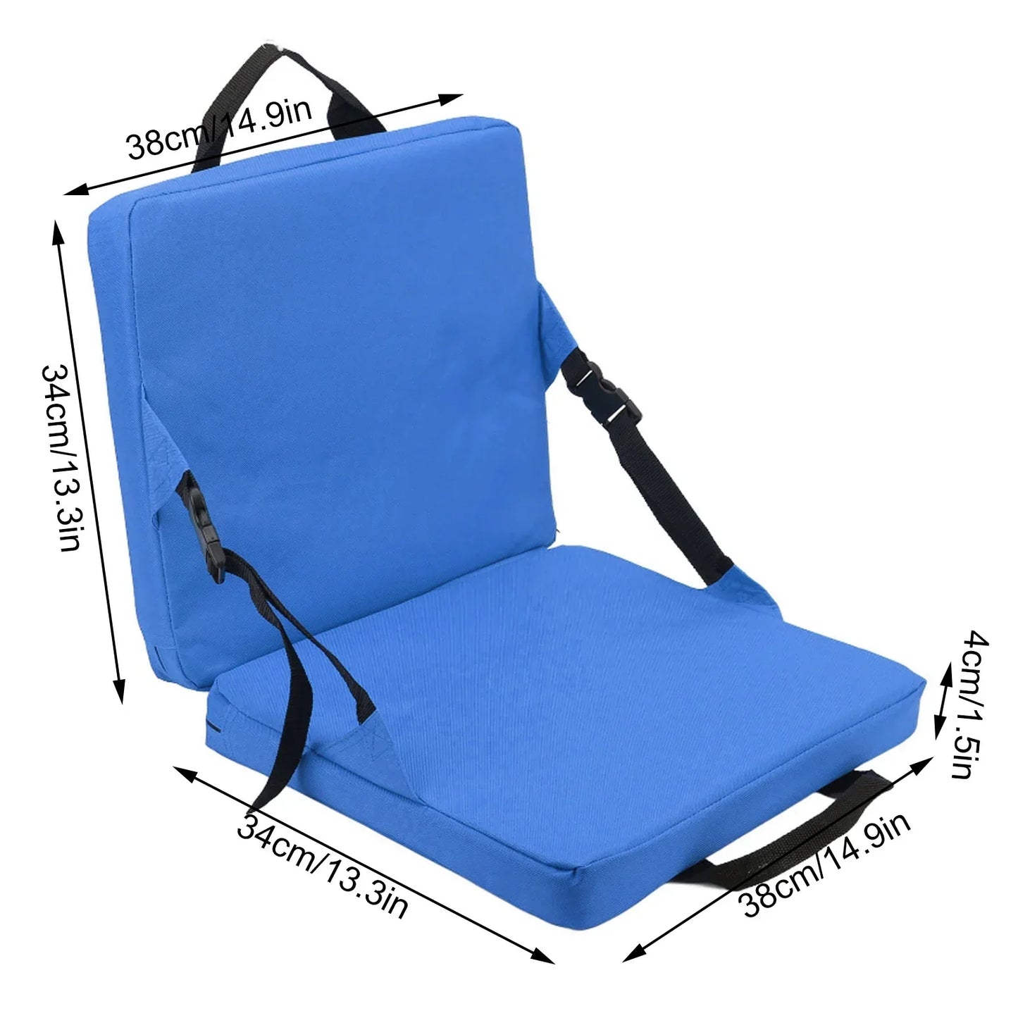 Portable Folding Chair with Padded Seat Cushion