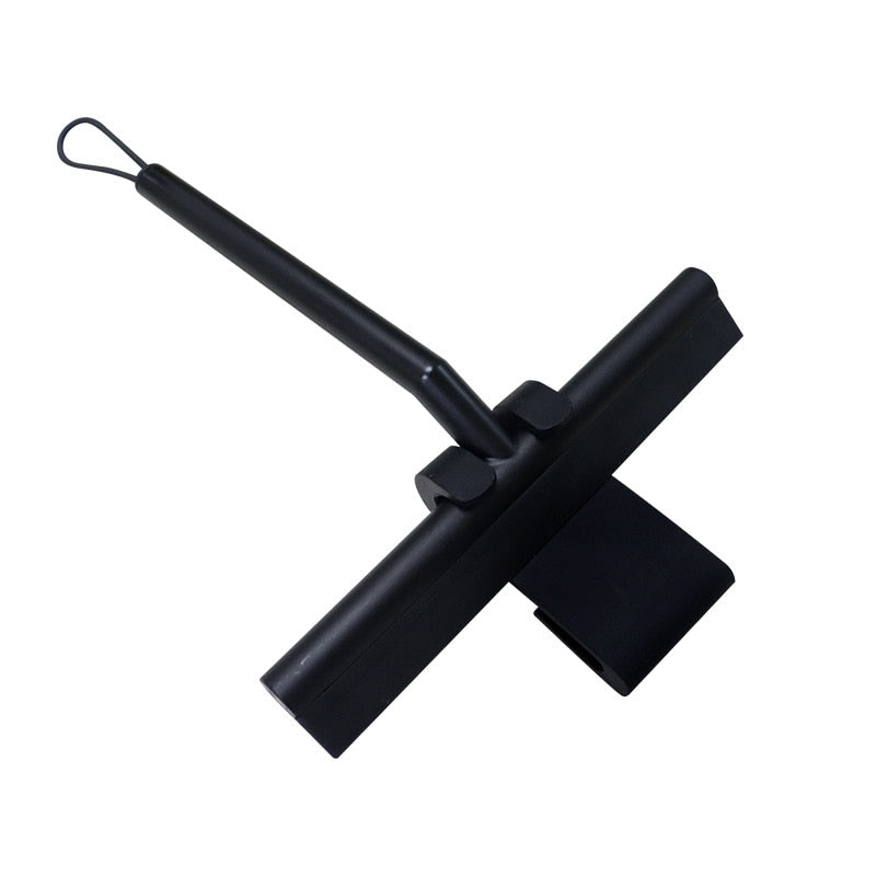 Easy Hang Shower Squeegee with Hook, Black