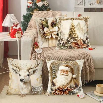 Christmas Decorative Pillow Covers Set of 4