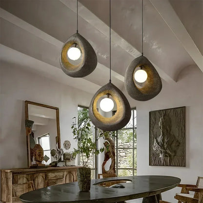 Simple Asian Style Hanging Lamp - Fesara