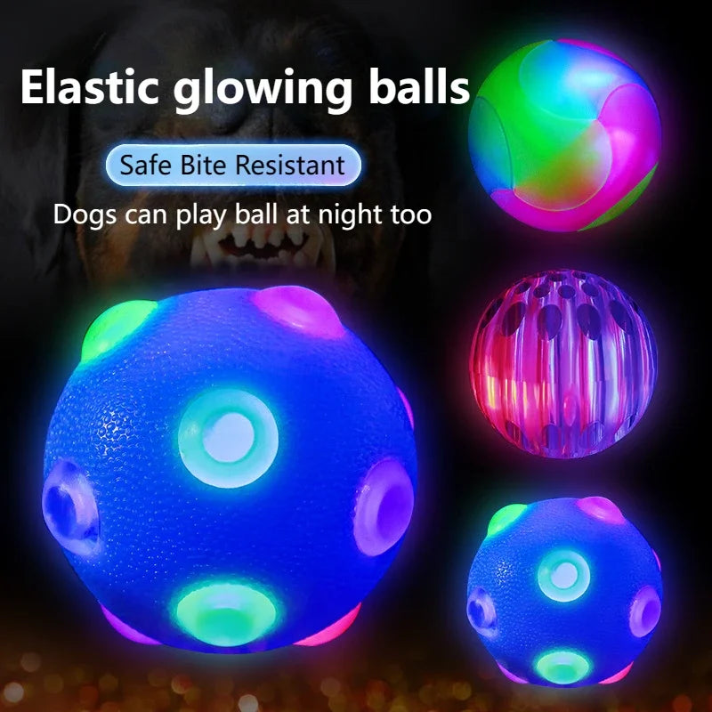 Fun Pet Glow Ball Toy with LED Light