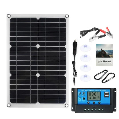 Portable 1200W Solar Power Charger Panel Kit