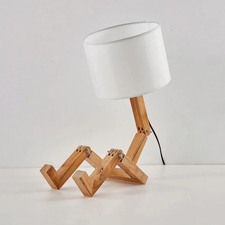 Fun Wooden Desk Lamp for Home Office
