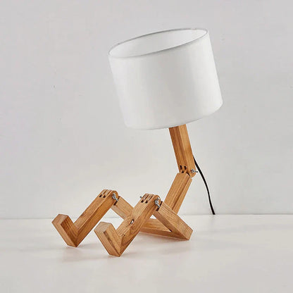 Fun Wooden Desk Lamp for Home Office