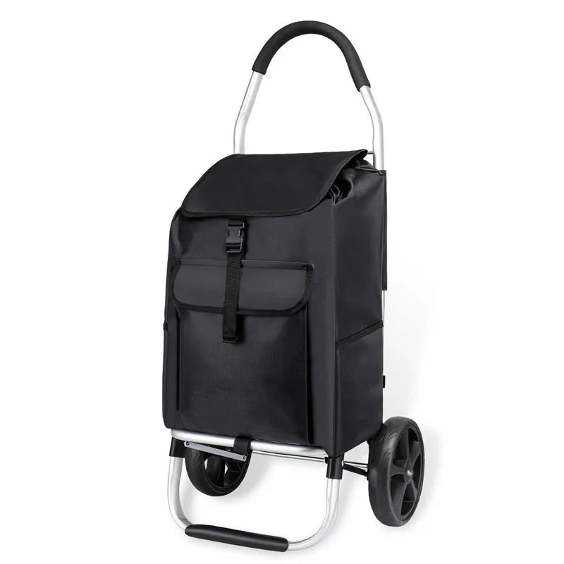 Collapsible Lightweight Aluminum Grocery Cart - Fesara