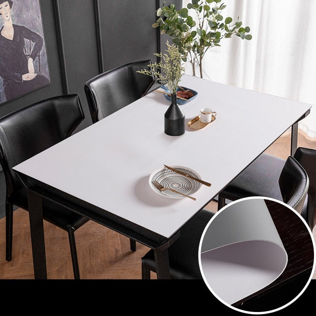 Simple Leather Waterproof Table Pad