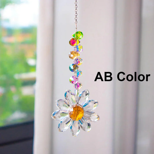 Colorful Glass Suncatcher for Home and Garden Decor - Fesara