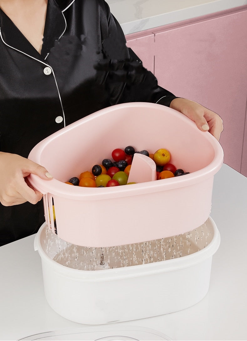 Easy Clean Fruit Veggie Rinse Basket
