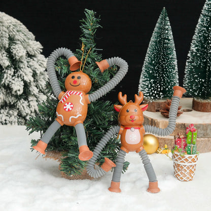 Colorful Christmas Baby Suction Toy Figures