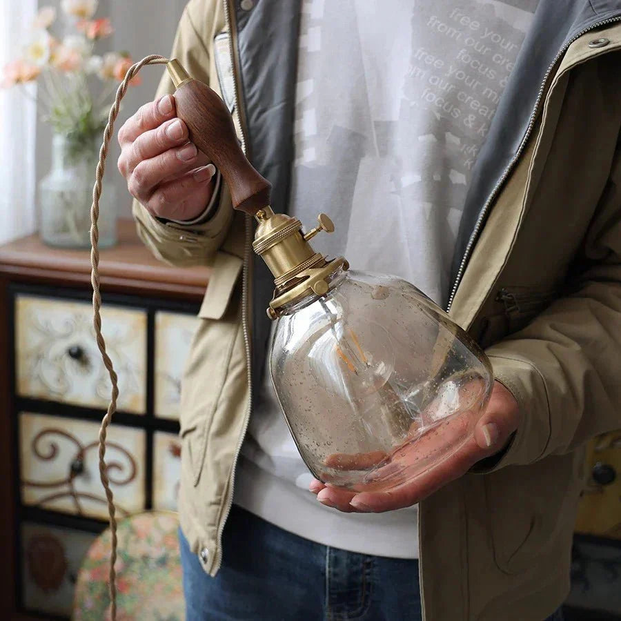 Classic Vintage Glass Table Lamp