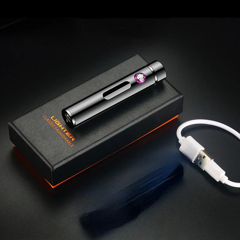 Premium Rechargeable Windproof USB Lighter