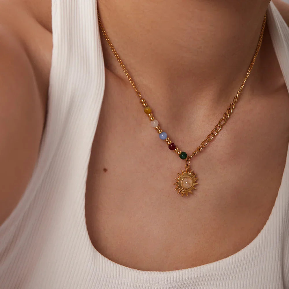 Delicate Bright Happy Pendant Necklace