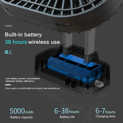 Portable Rechargeable Mini USB Desk Fan