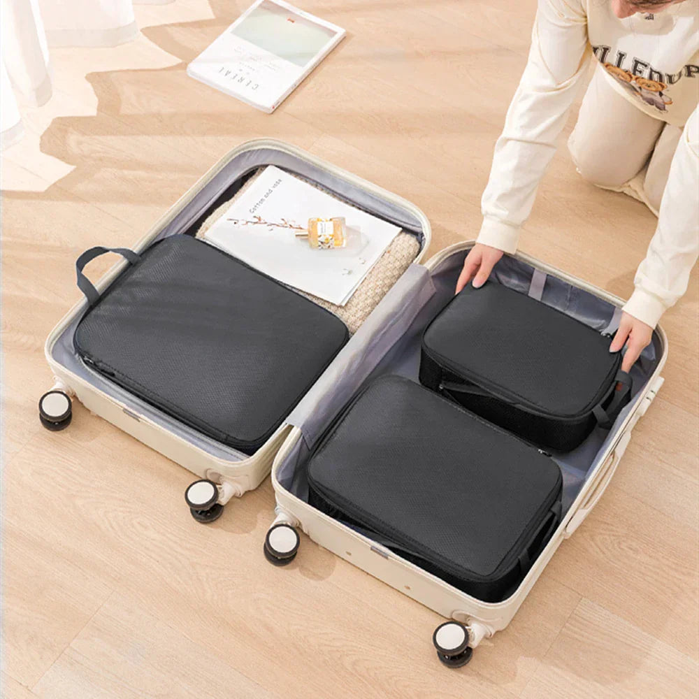 Compact Travel Bag Organizer Set 3-in-1 Waterproof Luggage Bags