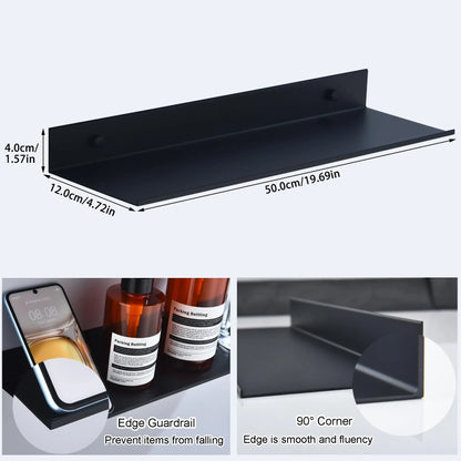 Modern Metal Floating Shelf Storage