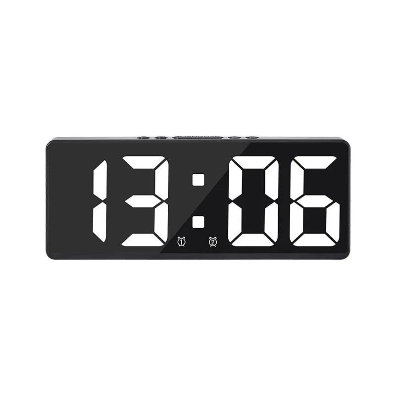 Compact LED Alarm Clock with Night Mode