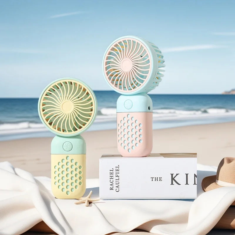 Compact Rechargeable Mini Hand Fan with Fragrance