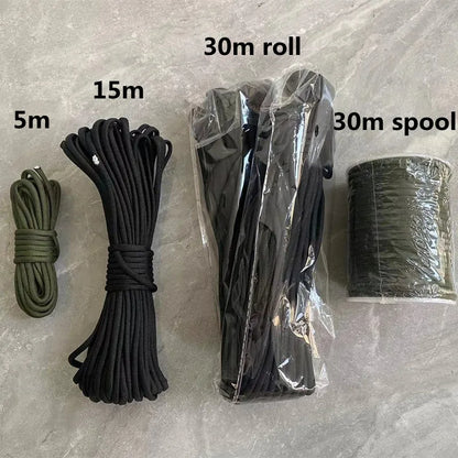 Durable Outdoor Paracord Rope 20M Emergency Cord