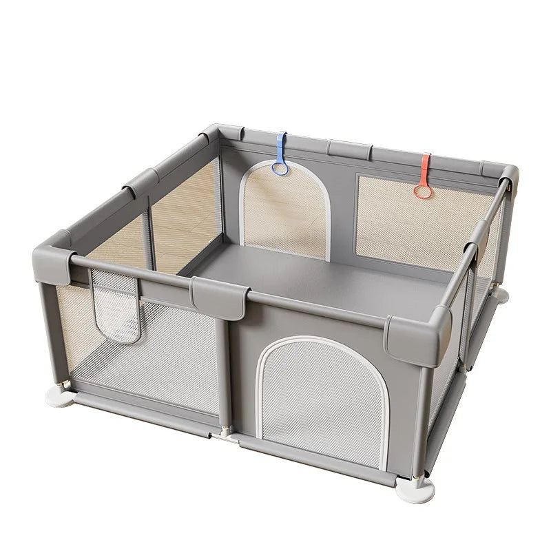 Spacious Baby Playyard with Soft Play Panels