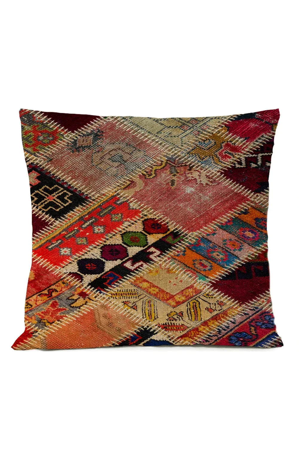 Colorful Global Print Pillow Cover