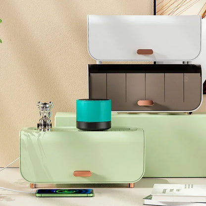 Compact Cable Storage Box with Lid, Protective Case