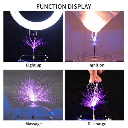 Wireless Rechargeable Sound Lamp with Tesla Coil Technology