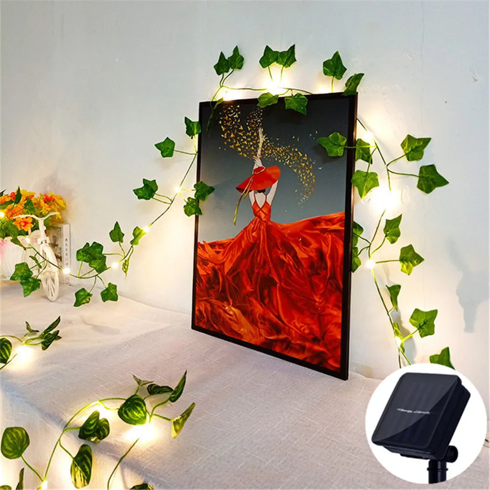 Outdoor Solar String Lights Warm White Garden Decor - Fesara