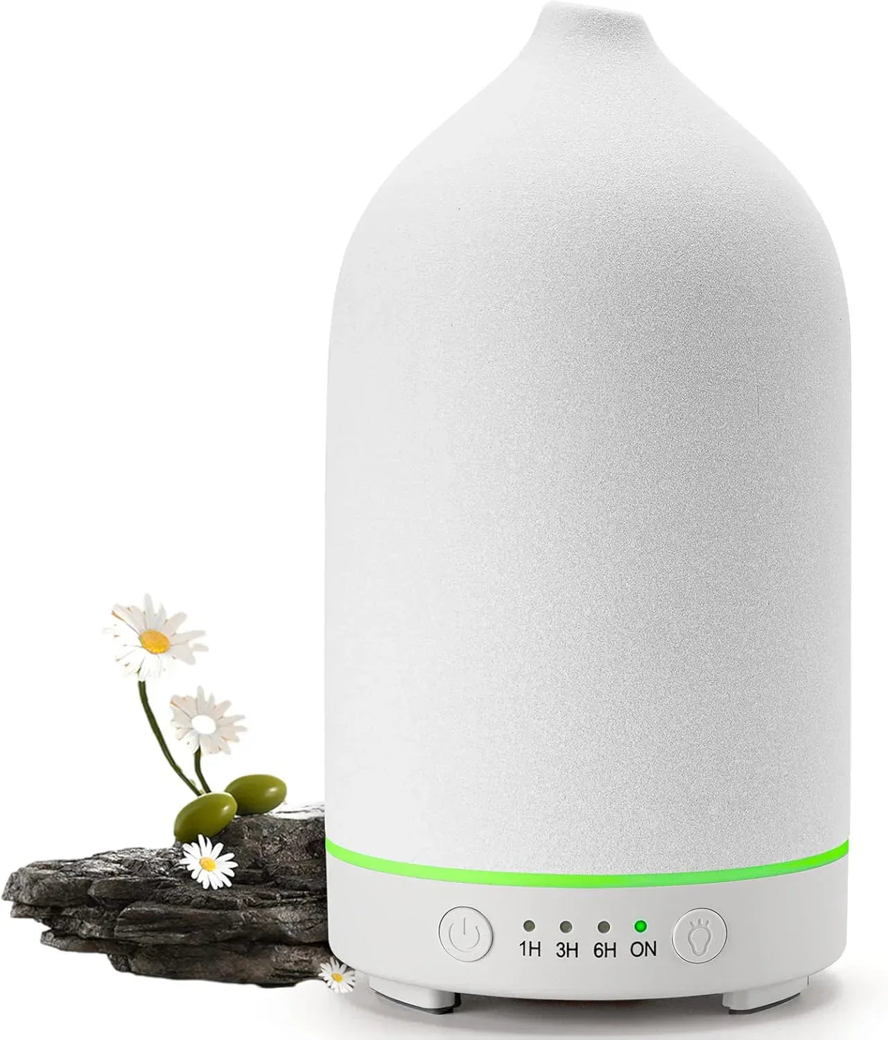 Ceramic Essential Oil Diffuser with Colorful LED Light