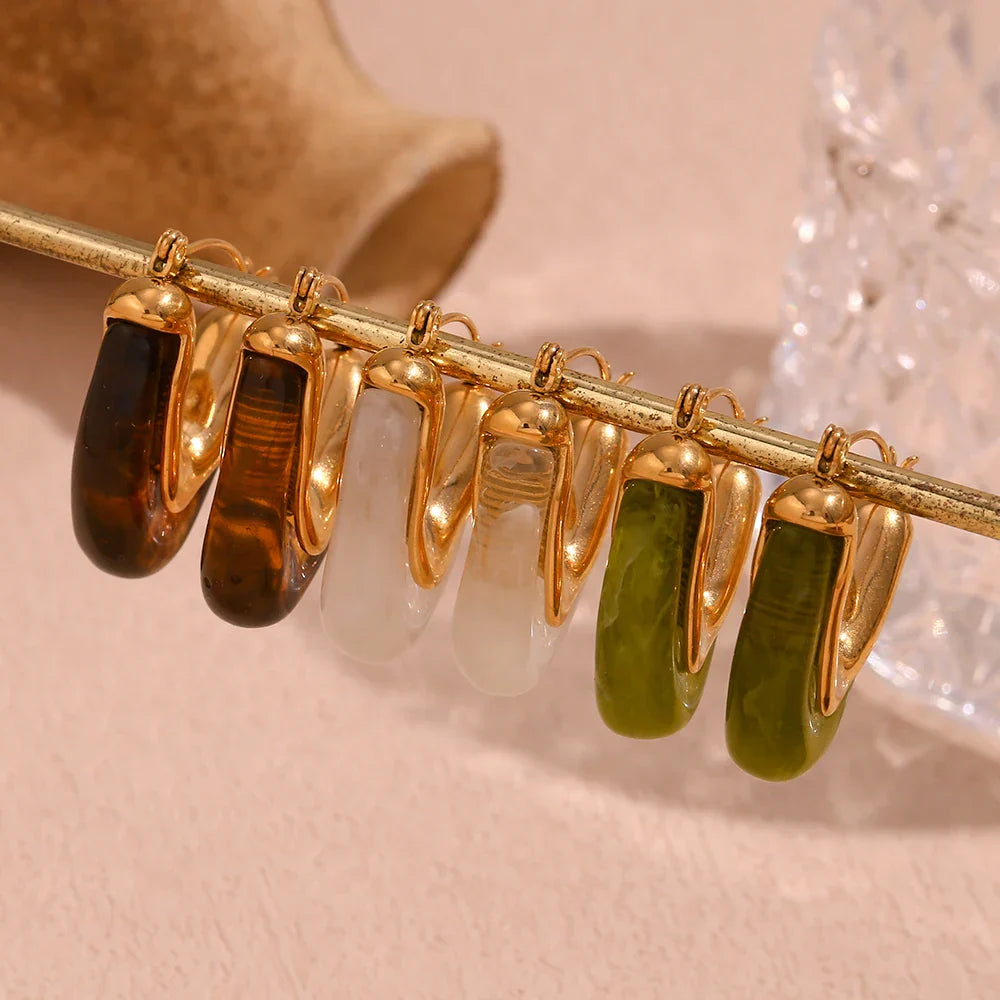 Fesara | 18k Elegant Gold Hoop Earrings